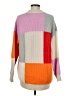 Target Color Block Orange Pullover Sweater Size M - photo 2