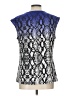 Calvin Klein Blue Sleeveless Blouse Size L - photo 2