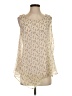 Bobeau 100% Polyester Ivory Sleeveless Blouse Size S - photo 1