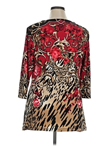 JM Collection 3/4 Sleeve Blouse (view 2)