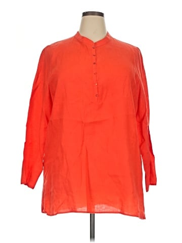 Eileen Fisher 3/4 Sleeve Button-Down Shirt (view 1)