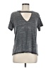 Lucky Brand Gray Short Sleeve Top Size M - photo 1