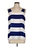 Ann Taylor LOFT 100% Polyester Blue Sleeveless Blouse Size L - photo 1