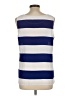 Ann Taylor LOFT 100% Polyester Blue Sleeveless Blouse Size L - photo 2