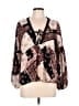 Atmosphere 100% Polyester Brown Long Sleeve Blouse Size 12 - photo 1