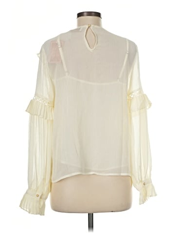 Champagne & Strawberry Long Sleeve Blouse (view 2)