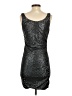 Theory Metallic Silver Cocktail Dress Size S - photo 2