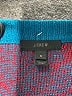 J.Crew 100% Wool Print Blue Wool Pullover Sweater Size S - photo 7