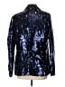 Aqua 100% Polyester Metallic Blue Blazer Size L - photo 2
