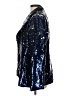 Aqua 100% Polyester Metallic Blue Blazer Size L - photo 5