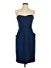 BCBGMAXAZRIA 100% Polyester Blue Cocktail Dress Size 4 - photo 1