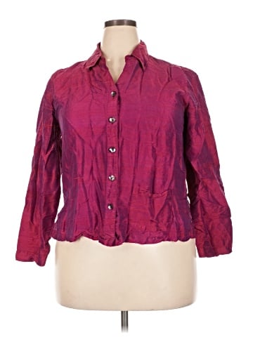 Travelsmith 3/4 Sleeve Silk Top (view 1)