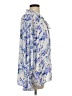 Unbranded Floral Blue Long Sleeve Blouse Size L - photo 4