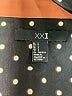 XXI 100% Polyester Polka Dots Black Long Sleeve Blouse Size S - photo 7