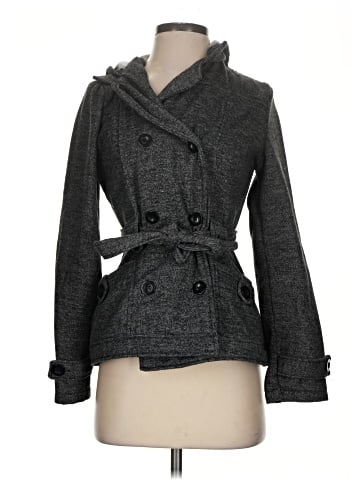 Black Rivet Coat (view 1)