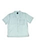Gap Solid Blue Short Sleeve Button-Down Shirt Size 6 - 7 - photo 1