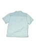 Gap Solid Blue Short Sleeve Button-Down Shirt Size 6 - 7 - photo 2