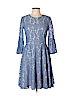 Eliza J Blue Casual Dress Size 8 - photo 1