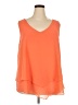 Torrid 100% Polyester Orange Sleeveless T-Shirt Size 3X Plus (3) - photo 1