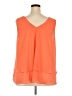 Torrid 100% Polyester Orange Sleeveless T-Shirt Size 3X Plus (3) - photo 2