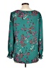41Hawthorn 100% Polyester Teal Long Sleeve Blouse Size L - photo 2