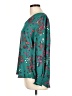 41Hawthorn 100% Polyester Teal Long Sleeve Blouse Size L - photo 5