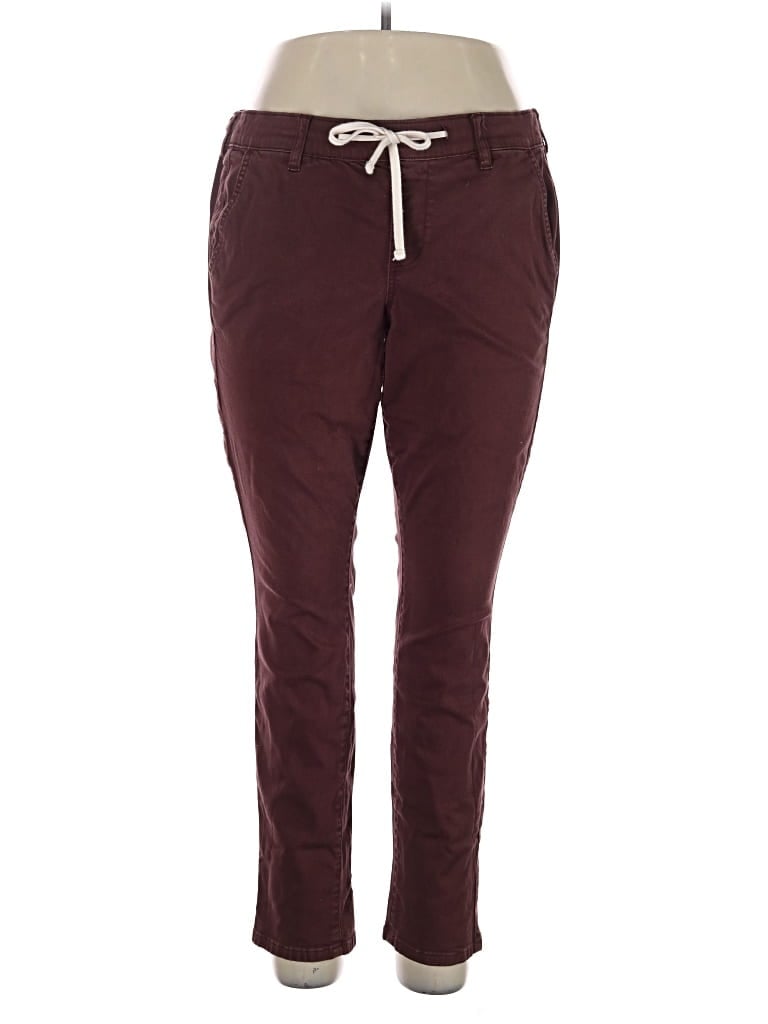 Pre-owned Torrid Casual Pants In Burgundy