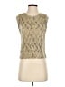 Plisse Gold Sleeveless Blouse Size S - photo 1