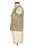 Plisse Gold Sleeveless Blouse Size S - photo 5