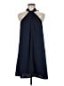 Aqua 100% Polyester Solid Blue Cocktail Dress Size M - photo 1