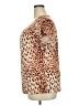 Grayson Animal Print Brown Short Sleeve Blouse Size 2X - photo 5