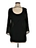 Bellatrix 100% Polyester Black 3/4 Sleeve Top Size S - photo 1