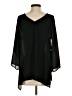 Bellatrix 100% Polyester Black 3/4 Sleeve Top Size S - photo 2