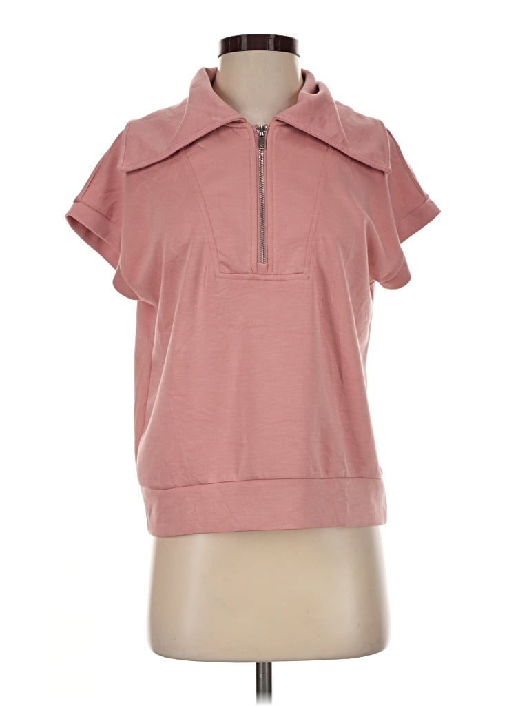 Pre-owned Miholl Short Sleeve Polo Shirt In Pink