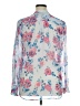 Kut from the Kloth 100% Polyester Floral Blue White Long Sleeve Blouse Size XL - photo 2