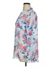Kut from the Kloth 100% Polyester Floral Blue White Long Sleeve Blouse Size XL - photo 5