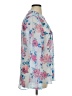 Kut from the Kloth 100% Polyester Floral Blue White Long Sleeve Blouse Size XL - photo 4