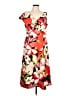Halston Tropical Red Casual Dress Size 12 - photo 1