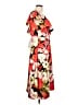 Halston Tropical Red Casual Dress Size 12 - photo 4