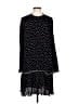 J.Crew 100% Polyester Polka Dots Black Casual Dress Size 10 - photo 1