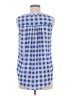 Pixley 100% Polyester Blue Sleeveless Blouse Size M - photo 2