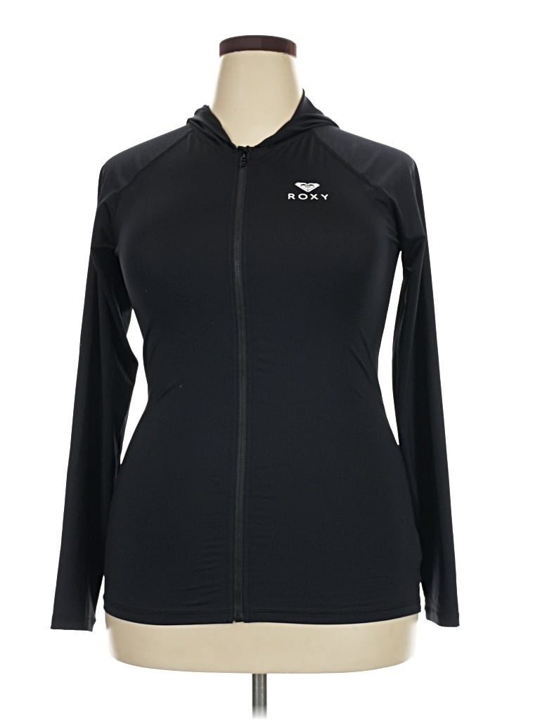 Pre-owned Roxy Track Jacket In Black