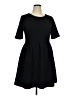 Apt. 9 Solid Black Casual Dress Size XL - photo 1