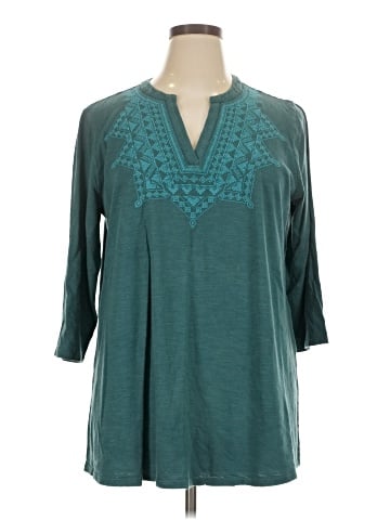 Purejill 3/4 Sleeve Blouse (view 1)