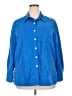 Travelsmith 100% Polyester Blue 3/4 Sleeve Blouse Size XL (estimated) - photo 1