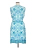 Studio One Paisley Blue Casual Dress Size XL - photo 2