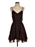 Commense 100% Polyester Solid Brown Casual Dress Size S - photo 1