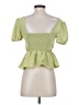 Mine Green Short Sleeve Blouse Size S - photo 2