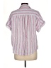 Splendid Stripes Pink Short Sleeve Button-Down Shirt Size L - photo 2