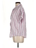 Splendid Stripes Pink Short Sleeve Button-Down Shirt Size L - photo 5